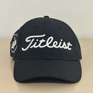 Titleist Golf Hat Napa Golf Course Black Adjustable Strapback